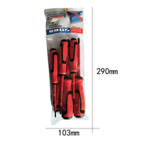 Jeu de tournevis isolés 6 pièces avec sac en PVC, embouts magnétiques cruciformes et plats pour électriciens