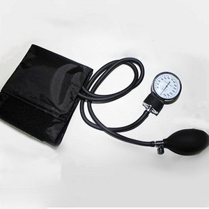 Esfigmomanómetro aneroide manual médico con piezas de repuesto, estetoscopio, reloj medidor, tipo brazalete, máquina monitor de presión arterial alta, metálico - Product Image 2