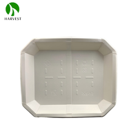 Barquettes à viande jetables en papier kraft biodégradable et recyclable de haute qualité pour l'emballage alimentaire à emporter