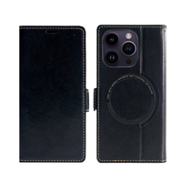 Vente directe d'usine, design luxueux, durable, antichoc, porte-cartes magnétique, étui de téléphone en cuir PU pour 14 Pro Max