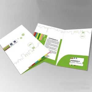 Snelle Levering Aangepaste Advertentie Promotie A4 A5 Papieren Document Presentatie Bestand Map Met Twee Zak