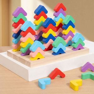 Bloques de Apilamiento de Colores para Reconocimiento y Clasificación, Rompecabezas de Colores Arcoíris, Juego Sensorial para Niños y Niñas - Product Image 1