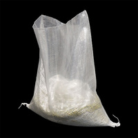 Sac tissé en PP avec logo imprimé blanc, sacs personnalisés pour l'emballage du maïs, du riz et des céréales, sac en raphia de polypropylène
