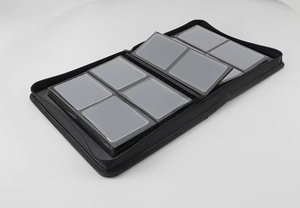 Classeur de cartes à collectionner en cuir PU de qualité supérieure, 4, 9 ou 12 pochettes, faible MOQ, pour cartes de basketball et Yugioh TCG - Product Image 4