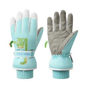 Guantes de Invierno para Niños, Diseño de Dibujos Animados, Antideslizantes, Resistentes al Viento, de Poliéster, para Snowboard y Esquí, Calentadores de Manos - Product Image 4
