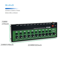 BHA MX1002-USB Convertisseur Mixeur 10 Canaux avec Mélange de Signaux Audio Multi-Entrées pour Instruments, Guitares, Amplificateurs – Vente en Gros OEM