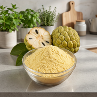 Gefreeze-droogde Custard Appel Sitaphal Poeder Vegan Bulk Fruit Ingrediënt voor Groothandel Voedsel Drank Bakken Koken Productie