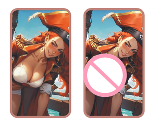 2026 Double Face Pirate Woman Bullion 1 AVDP Ounce 999 Fine Copper 1oz barre - Product Image 3