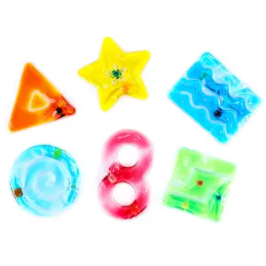 6pcs ADHS Verbessern Sie den Fokus Zappeln Angst Stress abbau Squishy Sensory Toy Transit Perle Gelee Labyrinth Spielen Beruhigendes Werkzeug für Autismus
