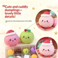 JCSL Activité de Noël en Famille Jouet Sensoriel TPE Pack Surprise de Vacances pour Enfants Boîte Mystère de Dumplings