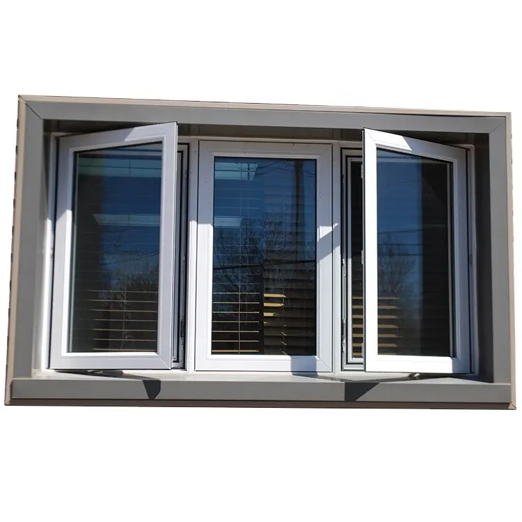 Fabricant chinois de fenêtres inclinables et tournantes en aluminium avec quincaillerie allemande fenêtres et portes à double vitrage
