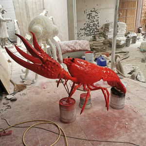 Sculpture en fibre de verre sur mesure, grande sculpture d'écrevisse en fibre de verre, décoration extérieure, grande sculpture d'animal - Product Image 6