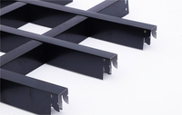 Tuile de plafond suspendu en aluminium à grille ouverte et décoration de plafond à cellules suspendues en aluminium métallique