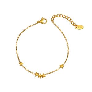 Pulseras de Acero Inoxidable de Lujo Personalizadas, Resistentes al Deslustre y al Agua, al por Mayor, para Mujer, Chapadas en Oro de 14k y 18k - Product Image 5