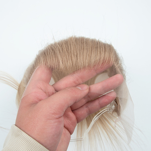 ท็อปเปอร์ผมแท้รัสเซียสีบลอนด์ Yuanzhen Luxury 13x2 Lace Frontal Hairline สำหรับผู้หญิง พร้อมเชือกผูก - Product Image 6