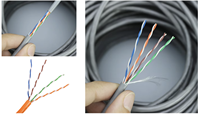 Precio de fábrica Cable Utp Cat5 Cobre 24awg Cat5e Cables Utp 5000ft Cable Cat 5 5E Cat. Caja de cobre de 100M