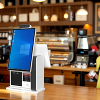 Kiosque de libre-service de bureau de 15.6 pouces, kiosque de paiement de commande d'individu de machine d'écran tactile de caisse enregistreuse de position