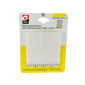 Nastro in velcro Erpsl 69x19mm senza cuciture, facile da usare, 4 set per appendere quadri - Product Image 1