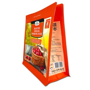 Eco-Vriendelijke 5Kg 10Kg 15Kg Big Size Zijspaan Platte Bodem Kat Hond Pet Food Verpakking Zakken Met Rits Hond Verpakking Zakje