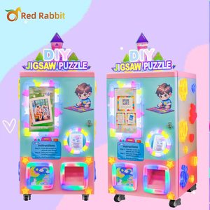 Thỏ đỏ đổi mới shoppingmalls bán hàng tự động ghép hình câu đố Máy cắt để bán màn hình cảm ứng hiển thị Bảo tàng Máy bán hàng tự động - Product Image 5