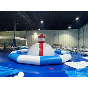 Bonhomme de neige gonflable dôme d'eau sautant oreiller nuage doux Air montagne videur maison toboggan pour enfants <span class=keywords><strong>piscine</strong></span> gonflable sautant balle - Product Image 1