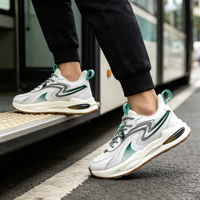 Chaussures de marche décontractées pour hommes, personnalisées, respirantes, à lacets, en caoutchouc résistant, style mode, fabriquées par un fabricant