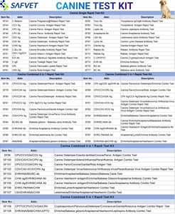 개 Cpv Cdv Ehr 테스트 드 모킬로 에를리샤 파보 파보 바이러스 디스템퍼 테스트 에를리챠스 콤보 개를위한 빠른 테스트 키트 - Product Image 6