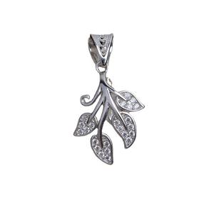 Colgante de Hoja de Árbol Barroco de Plata S925 con Perla Irregular, Collar de Joyería de Moda para Mujer, Accesorio DIY, Base Vacía 4412 - Product Image 5