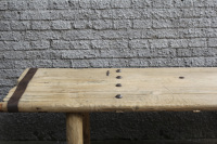 Table basse ancienne en bois massif de style chinois, table basse en bois massif ancien