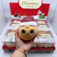 Jouet géant en TPR souple de Noël, Aubergine, Jouet anti-stress à presser, Cadeau de Noël pour enfants