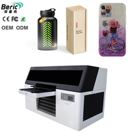 Impresora Plana UV de Inyección de Tinta Beric A3 XP600, Impresora de Tarjetas Automática de Doble Cabezal de Alta Velocidad, Wi-Fi, para Metal, Acrílico, Carcasas de Teléfono, Nueva