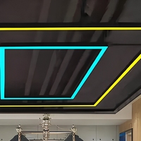 Luminaire linéaire LED moderne pour plafond, bande lumineuse rectangulaire pour garage