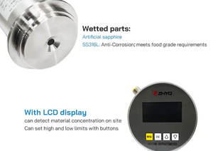 올 스테인리스 스틸 0-50% 인라인 브릭스 굴절계 식품 등급 농도계 - Product Image 4