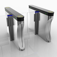 Tourniquet à battants en acier inoxydable, porte à accès rapide, capteur anti-tailgating, solution d'accès efficace et sécurisée, IP66