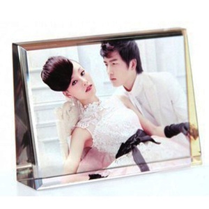 Quà Lưu Niệm Pha Lê Cube Shape Tùy Chỉnh Thăng Hoa Trống Hình Ảnh Đám Cưới Ủng Hộ Tinh Thể Cube Khung Ảnh - Product Image 4