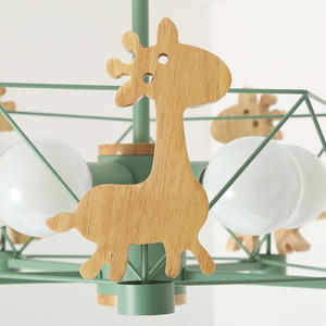 Lustres créatifs <span class=keywords><strong>en</strong></span> <span class=keywords><strong>bois</strong></span> <span class=keywords><strong>de</strong></span> <span class=keywords><strong>cerf</strong></span> boule ronde lampes suspendues au plafond restaurant moderne salon chambre lampes suspendues à LED - Product Image 6