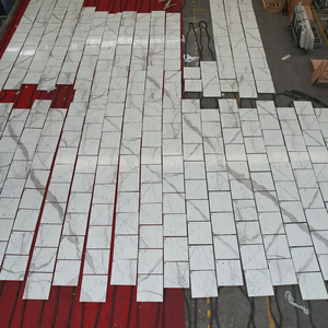 Goldtop Italy calacatta Trắng phiến đá cẩm thạch gạch thiết kế hiện đại 3D sơ đồ <span class=keywords><strong>OEM</strong></span>/ODM gạch đá cẩm thạch sang trọng cho Australia Aura dự án - Product Image 3