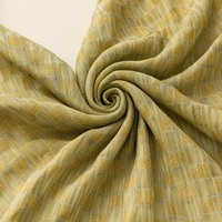 Tissu Jacquard Plissé 100% Polyester à Carreaux, 180 g/m², Largeur 150 cm, Style Rétro Décontracté pour Blouses et Robes Femme et Fille – Vente Directe Usine