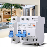 Interruptor Automático Miniatura (MCB) CHINT NBE7, Capacidad de Ruptura de 6kA, 1P/2P/3P/4P, Tipo C, 63A, PA66, Certificado CE, Nueva Serie Kunlun