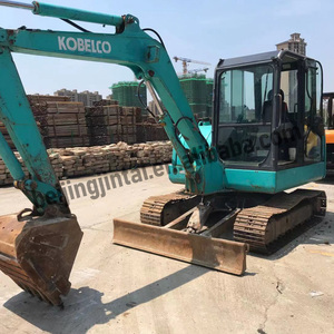 รถขุดตีนตะขาบญี่ปุ่น Kobelco SK60 มือสองคุณภาพสูง 6 ตัน พร้อมมอเตอร์ปั๊ม แบริ่ง และชิ้นส่วนเกียร์ของแท้สำหรับใช้ในบ้าน - Product Image 3