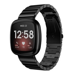 Vente chaude HYX Marque <span class=keywords><strong>De</strong></span> <span class=keywords><strong>Luxe</strong></span> Universel En Acier Inoxydable <span class=keywords><strong>Bracelet</strong></span> <span class=keywords><strong>De</strong></span> Montre Montre Intelligente <span class=keywords><strong>Bracelet</strong></span> <span class=keywords><strong>De</strong></span> Remplacement pour <span class=keywords><strong>Fitbit</strong></span> Versa 3 Sense2 - Product Image 4