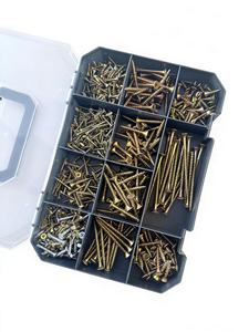 Lot de 635 vis métriques en acier au carbone zingué, à tête fraisée, à croix, autotaraudeuses pour le travail du bois - Product Image 3