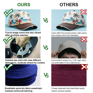 Gorras de Béisbol Personalizadas Bordadas en Algodón Estructurado con Estampado Floral Rosa, Gorras de 5 Paneles - Product Image 5