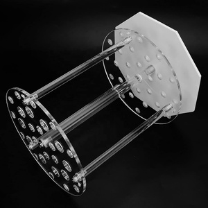 Soporte para pipetas, soporte para tubos de ensayo, soporte para pipetas de laboratorio con 28 orificios, acrílico, para estudiantes y profesores, para laboratorio químico - Product Image 6