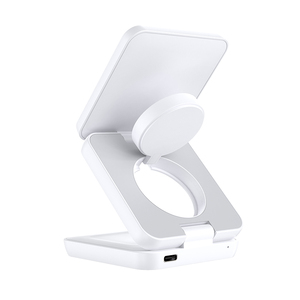 Xách tay 15W 3 trong 1 có thể gập lại sạc không dây kim loại gấp từ sạc không dây cho Iphone 3 trong 1 sạc không dây - Product Image 3