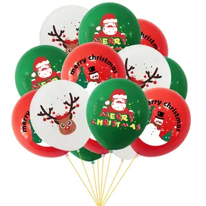 الأكثر مبيعًا بالونات عيد الميلاد كرنفال اللاتكس البالون Claus مرح عيد الميلاد احباط لوازم الديكور
