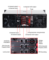 Amplificateur de puissance Lane CA68 neuf de 10 000 watts de haute qualité