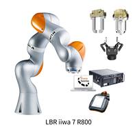 Robot collaboratif automatique KUKA LBR IIWA 7 R800, cobots légers avec moteur et PLC, charge utile de 7 kg pour les travaux d'assemblage délicats