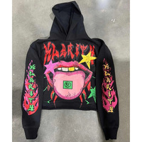 Sweat à capuche tendance et amusant, style hip-hop européen et américain, mode automne, manches longues, imprimé 3D et brodé