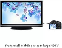Câble Micro USB vers Micro USB spiralé mâle-mâle haute vitesse 1M